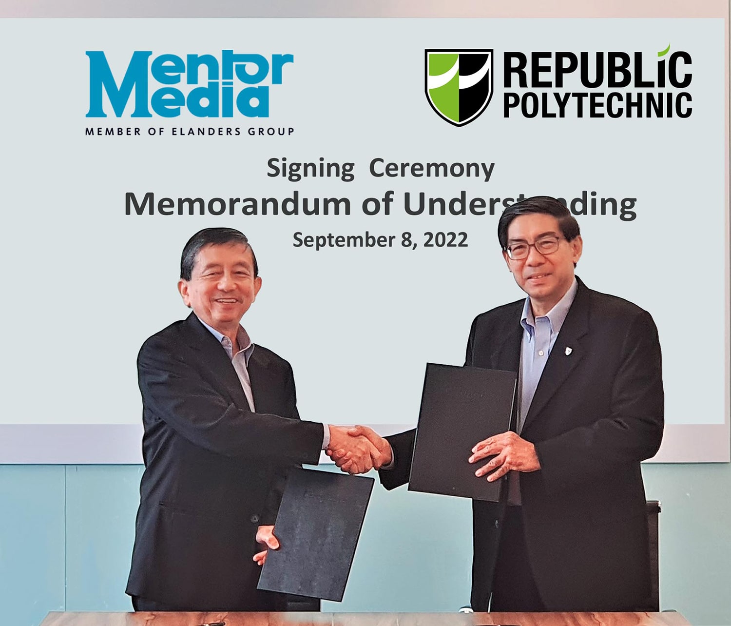 Mentor Media Ltd和共和理工學院簽署為期5年的合作備忘錄